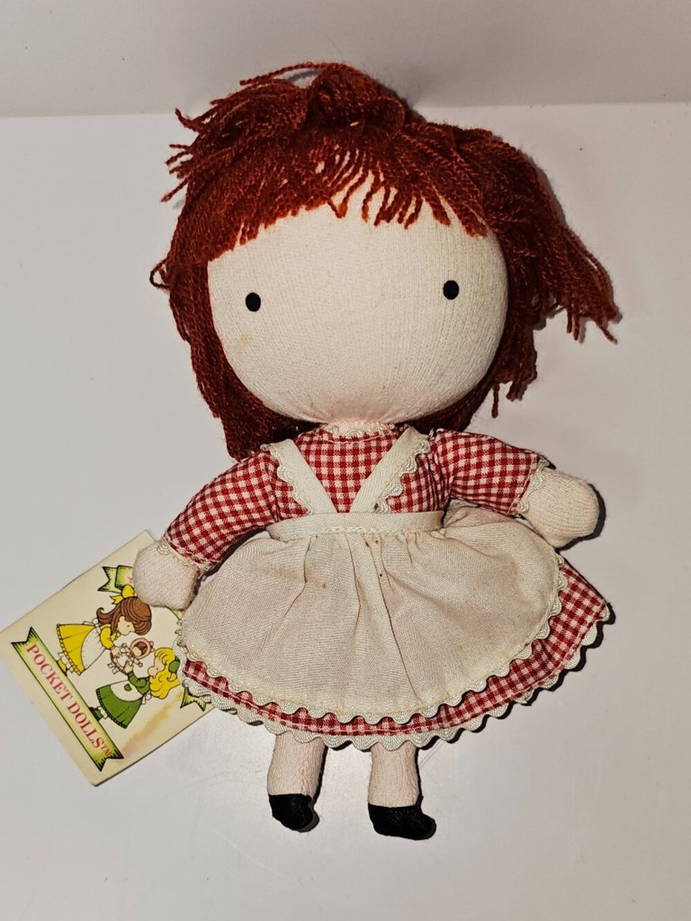 JOAN WALSH ANGLUND Girl with Tag 7” Doll- 1981 Vintage
